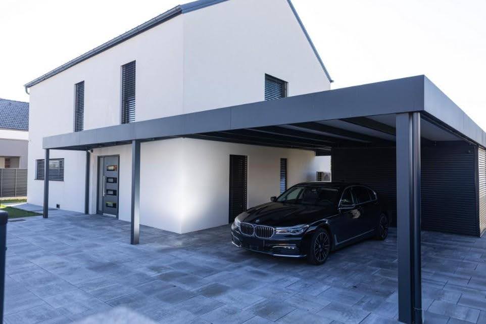 Moderne Überdachungen mit integriertem Stauraum